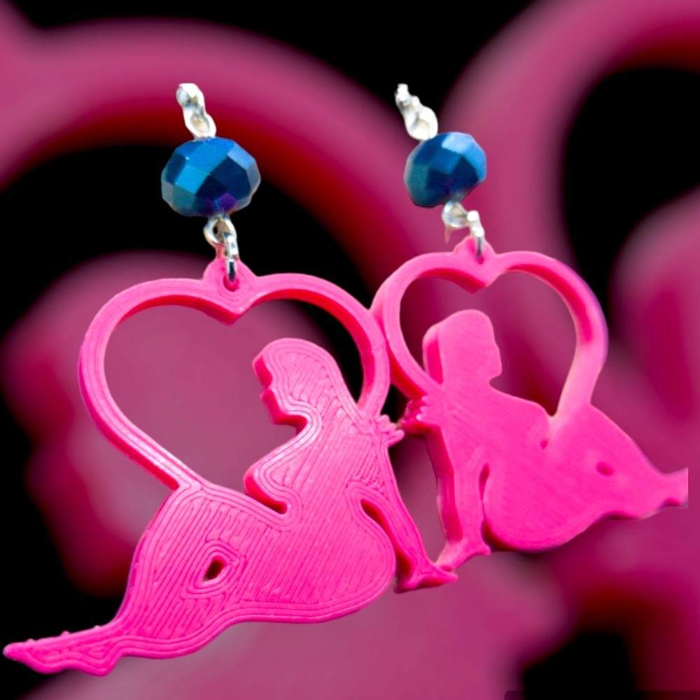 Big and sexy silhouette vixen earrings